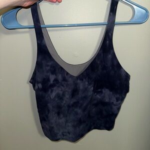 GUC 10 lululemon align tank original straps navy diamond dye